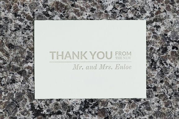 In Vogue Thank You Card